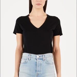 Cotton Citizen Black Top Standard V neck